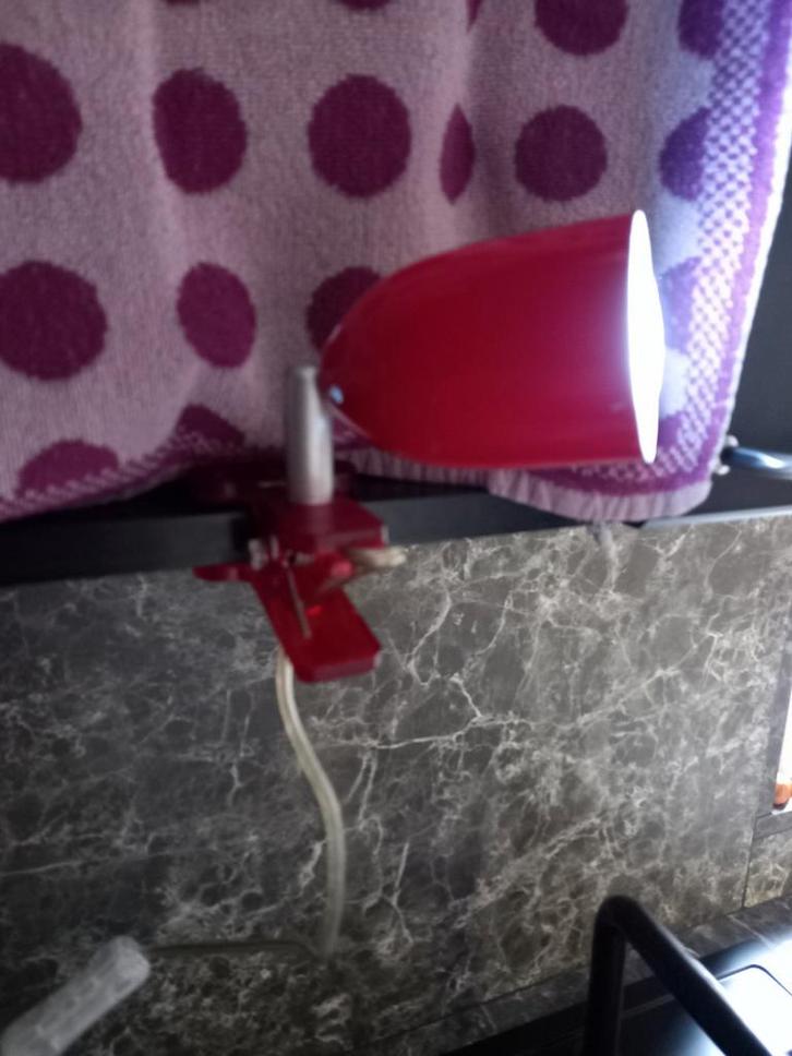 Klemspot jaren '80., Huis en Inrichting, Lampen | Spots, Gebruikt, Metaal of Aluminium, Led, Ophalen of Verzenden