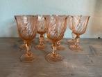 Rosaline franse Vintage Roze Wijnglazen swirl glazen, Ophalen of Verzenden