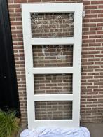 Stompe binnendeur met geslepen glaspanelen Skantrae, Ophalen, 80 tot 100 cm, Binnendeur, Zo goed als nieuw