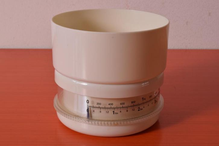 Retro vintage keukenweegschaal - Stijl Rido Busse, Huis en Inrichting, Keuken | Keukenbenodigdheden, Zo goed als nieuw, Ophalen of Verzenden