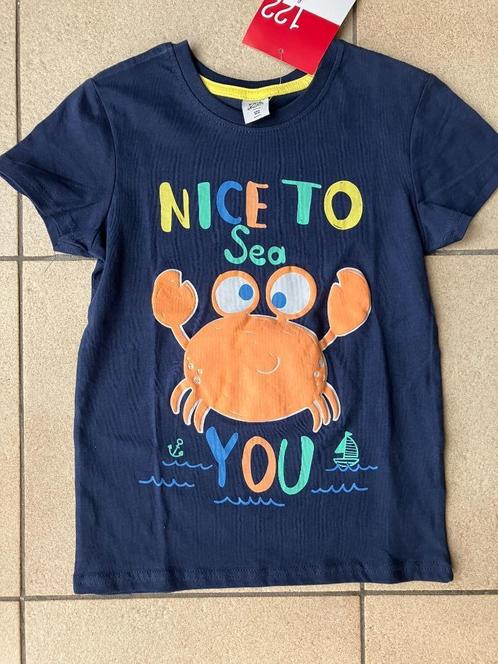 Nieuw T shirt ' Nice to sea you ' Maat 122, Kinderen en Baby's, Kinderkleding | Maat 122, Nieuw, Jongen, Shirt of Longsleeve, Ophalen of Verzenden