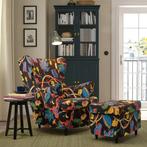 Ikea Strandmon oorfauteuil + voetenbank incl. Nieuwe hoezen, Ophalen, Nieuw, 75 tot 100 cm, 75 tot 100 cm