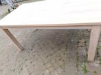 Eettafel hoog 76 breed 90 lang 160, Ophalen, Gebruikt, 50 tot 100 cm, Vijf personen of meer