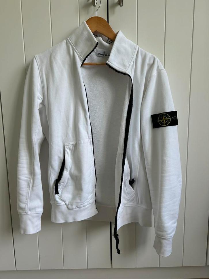Stone island vest wit maat m, Kleding | Heren, Truien en Vesten, Zo goed als nieuw, Maat 48/50 (M), Wit, Ophalen of Verzenden