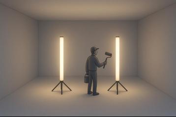 Led toren, werklamp, bouwlamp beschikbaar voor biedingen