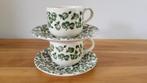 set English Ironstone Tableware Green Apple kop en schotels, Ophalen, Gebruikt, Overige stijlen, Kop(pen) en/of Schotel(s)
