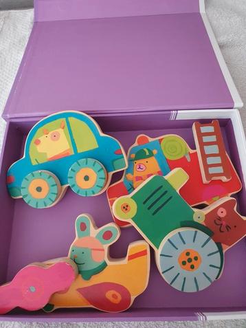 ZEER NETTE STAAT! Djeco stevige puzzel draaipuzzel schroef beschikbaar voor biedingen