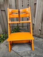 Stokke Tripp Trapp Oranje beugel en leertje, Ophalen, Gebruikt, Meegroeistoel, Aanschuifbaar