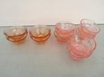13  Roze Persglas schaaltjes  / Bowlschaaltjes, Antiek en Kunst, Ophalen of Verzenden