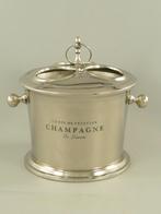 Wijnkoeler champagnekoeler aluminium vernikkeld H.34x38x30cm, Ophalen of Verzenden, Frankrijk, Overige typen