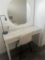 IKEA MALM toilettafel met Spiegel 80cm en stoel ZGAN, Huis en Inrichting, Ophalen, Zo goed als nieuw, 50 tot 100 cm, Minder dan 100 cm