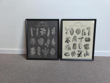 Posters met lijst set van twee keuken beschikbaar voor biedingen