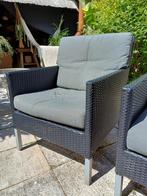 2 lounge diner tuinstoelen, Ophalen, Zo goed als nieuw, Wicker