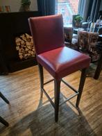 Barkrukken bordeau rood 4 stuks, Huis en Inrichting, Barkrukken, 4 krukken, Ophalen, Kunststof, 60 tot 90 cm