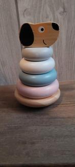 Houten stapelringen Hondje, stimuleer de motoriek van kleine, Ophalen of Verzenden