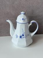 Koffiepot / theepot Bavaria Winterling wit bauw bloemen, Ophalen of Verzenden