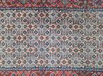Handmade Persian wool Moud carpet runner blue 82x400cm, Crème, Gebruikt, ., Perzisch Moud design iraans