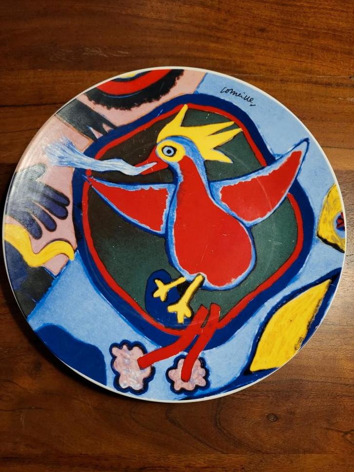 Corneille Sierbord met Vogel, Antiek en Kunst, Antiek | Schalen, Ophalen of Verzenden