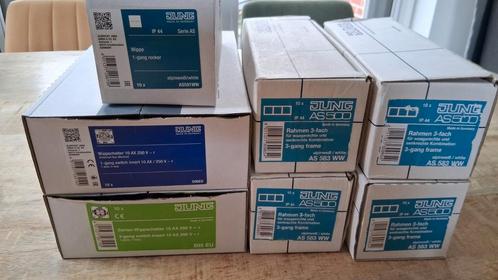 jung basiselementen en as 500 alpin weiss afdekking, Doe-het-zelf en Verbouw, Elektra en Kabels, Nieuw, Schakelaar, Ophalen of Verzenden