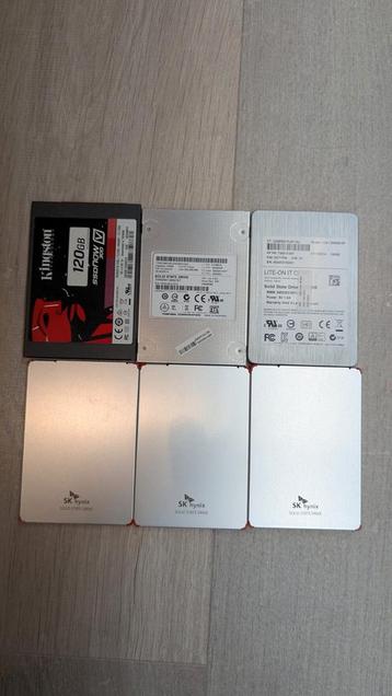Partij van 6 stuks ssd sata 128gb beschikbaar voor biedingen