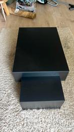 Salontafel zwart, Huis en Inrichting, Ophalen of Verzenden, Rechthoekig, 50 tot 100 cm, Minder dan 50 cm
