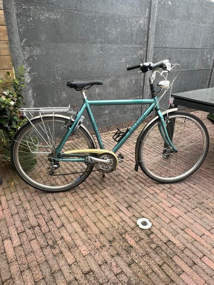 Raleigh Herenfiets - Gebruikt, Fietsen en Brommers, Fietsen | Heren | Herenfietsen, Gebruikt, Overige merken, 57 tot 61 cm, Versnellingen
