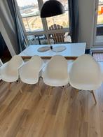 4 kuipstoelen, Ophalen, Gebruikt, Wit, Vier