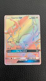 Pokemon sun & moon tauros gx rainbow 156/149, Ophalen of Verzenden, Zo goed als nieuw, Losse kaart
