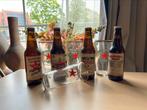 Antieke Heineken biertjes en glas, Verzamelen, Biermerken, Nieuw, Heineken, Flesje(s), Ophalen of Verzenden