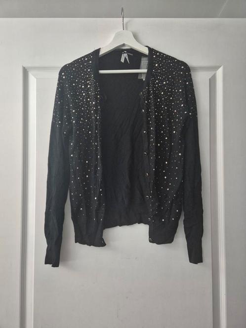 Primark knoopvestje zwart met gouden glitters - Mt 38 (12), Kleding | Dames, Truien en Vesten, Nieuw, Maat 38/40 (M), Zwart, Ophalen of Verzenden