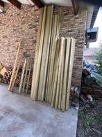 te koop aangeboden geimpregneerde houten balken, Doe-het-zelf en Verbouw, Hout en Planken, Gebruikt, Balk, Vuren, Ophalen