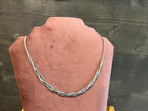 Vintage zilveren ketting, Sieraden, Tassen en Uiterlijk, Antieke sieraden, Ketting, Zilver, Ophalen of Verzenden