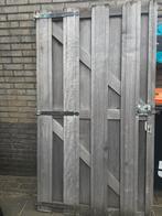 Hardhouten Poortdeur, Tuin en Terras, Schuttingen, Ophalen, Minder dan 3 meter, Hout, 1 tot 2 meter