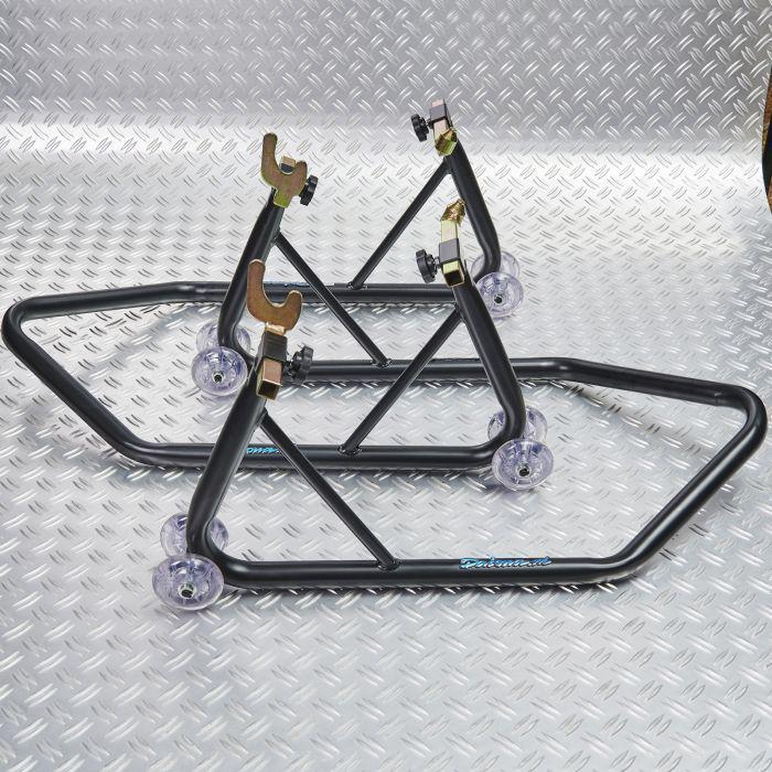 Paddockstandset, motorbokken - zwart van €159,- voor, Motoren, Accessoires | Overige, Zo goed als nieuw, Ophalen