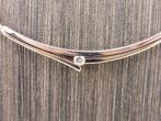 Gouden choker met briljant                               G70, Gebruikt, ., Ophalen of Verzenden, .