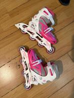 Roze Skeelers - Maat 36-39, Sport en Fitness, Skeelers, Verstelbaar, Kinderen, Zo goed als nieuw, Inline skates 4 wielen