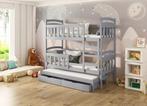 Nieuw Stapelbed GABI 160, 180, 200 Matrass grijs kleur, Verzenden, Nieuw, Stapelbed