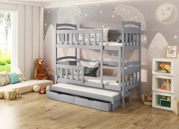 Nieuw Stapelbed GABI 160, 180, 200 Matrass grijs kleur beschikbaar voor biedingen
