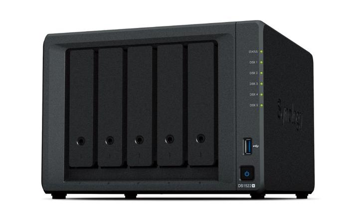 Synology DS1522+ met 8Gb ram, Computers en Software, NAS, Zo goed als nieuw, Ophalen of Verzenden