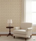 6709 zacht barok brocante vintage behang swiet, Huis en Inrichting, Stoffering | Behang, Ophalen of Verzenden, Minder dan 10 m²