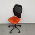 Ahrend 160 bureaustoel - oranje stof / netweave zwarte stof, Huis en Inrichting, Gebruikt