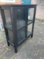 Zwart vitrinekastje, Ophalen, 50 tot 100 cm, Minder dan 100 cm, 25 tot 50 cm