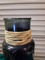vaas groot blauw glas, Ophalen of Verzenden, 'T Olde Gre-j, Info@toldegrej.nl, Endepoelstraat 20f Didam