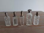 Antiek zilveren kristallen parfumflesjes, Antiek en Kunst, Antiek | Goud en Zilver, Ophalen of Verzenden