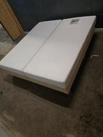 Boxspring 180x200 met Straus Hotel Matrassen, Ophalen, Gebruikt, Beige, Tweepersoons