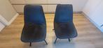 2 Grijze Eetkamerstoelen, Gebruikt, Twee, Ophalen of Verzenden, Metaal