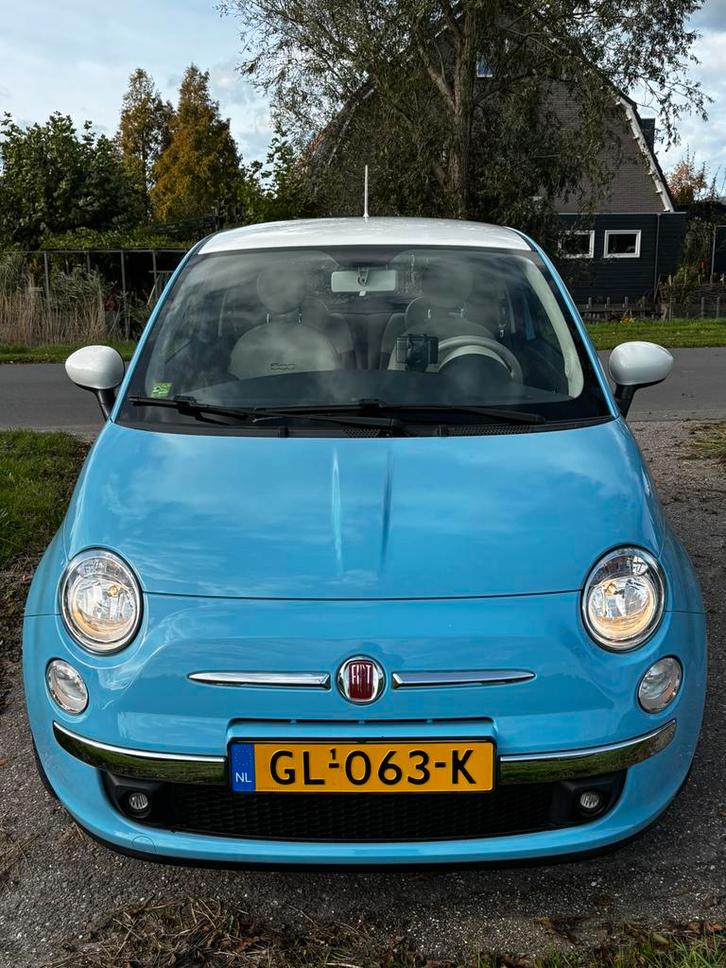 Fiat 500 1.2 C 2015 Blauw, Auto's, Fiat, Particulier, ABS, Airbags, Airconditioning, Bluetooth, Boordcomputer, Centrale vergrendeling