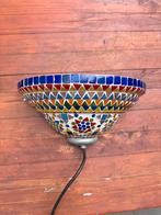 Oosterse multicolor wandlamp (onderdeel van een grotere set), Ophalen, Gebruikt, Glas, Oosters