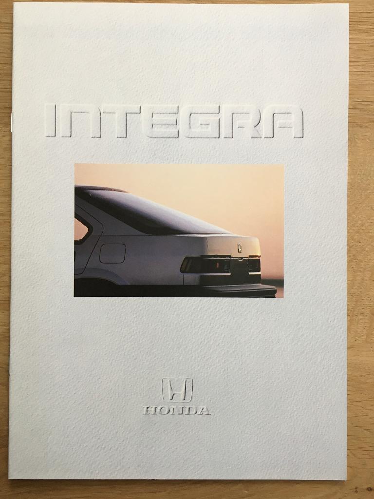 Autofolder/Brochure Honda Integra 1987, Ophalen of Verzenden, Nieuw, Honda