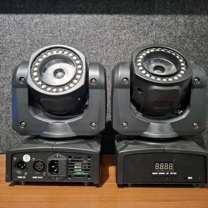 2X Ayra Moving Head, Muziek en Instrumenten, Licht en Laser, Zo goed als nieuw, Licht, Geluidgestuurd, Kleur, Stroboscoopeffect